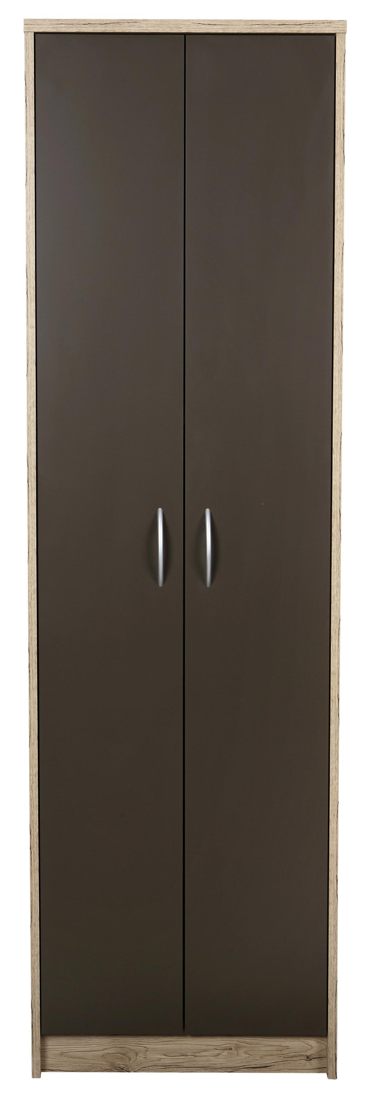 Előszoba Szekrény Iza 55/190 Cm *TOP ÁR* - barna/tölgyfa, Konventionell, faalapú anyag (55/190/26cm) - Best Price