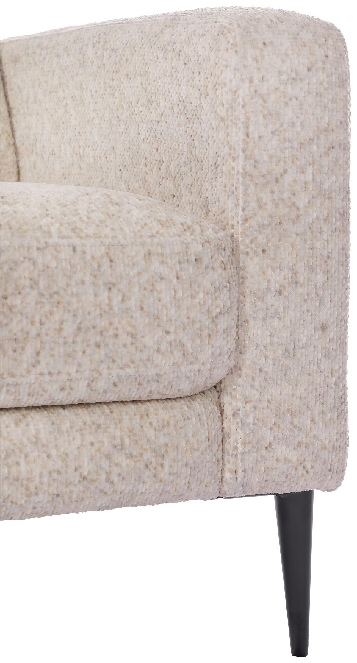 Háromüléses Kanapé Parma - krémszínű, Basics, textil/fa (208/83/151cm) - Livetastic