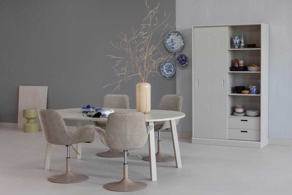 Schiebetürenschrank Mila Grau B: 120 cm - Grau, Design, Holz (120/200/42cm) - Livetastic