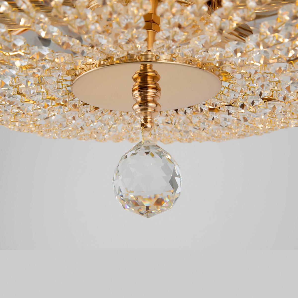 Kronleuchter Ottilia - Goldfarben, Trend, Glas/Metall (43,5/23,5/43,5cm) - MAYTONI