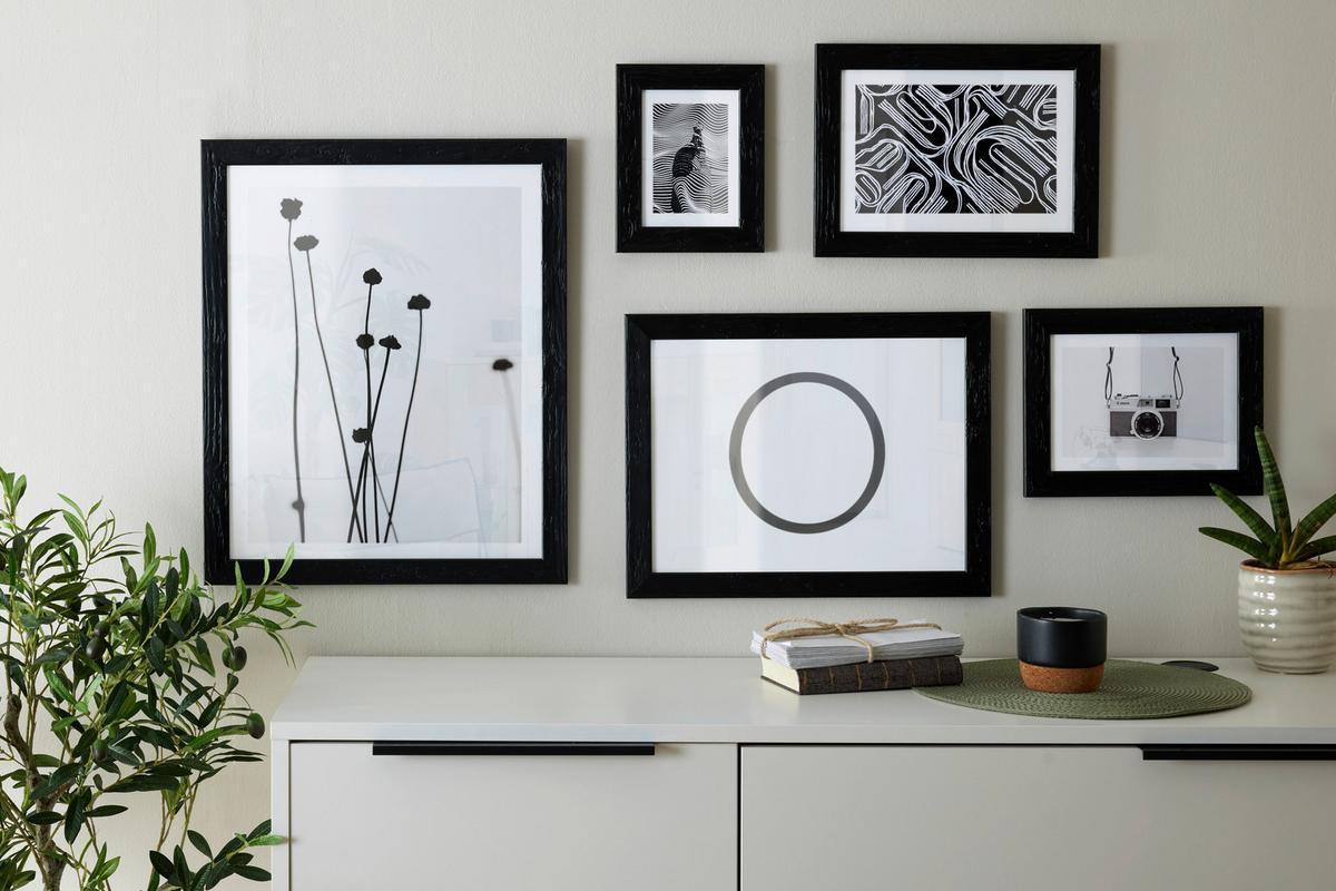 Rám na fotografie Frido, ca. 18/24cm - čierna, Romantik / Landhaus, drevo (18/24cm) - ecoTree