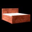 Boxspringbett mit Topper und Bettkasten 180x200 cm Medino - Rostfarben, KONVENTIONELL, Holz/Holzwerkstoff (180/200cm) - Luca Bessoni