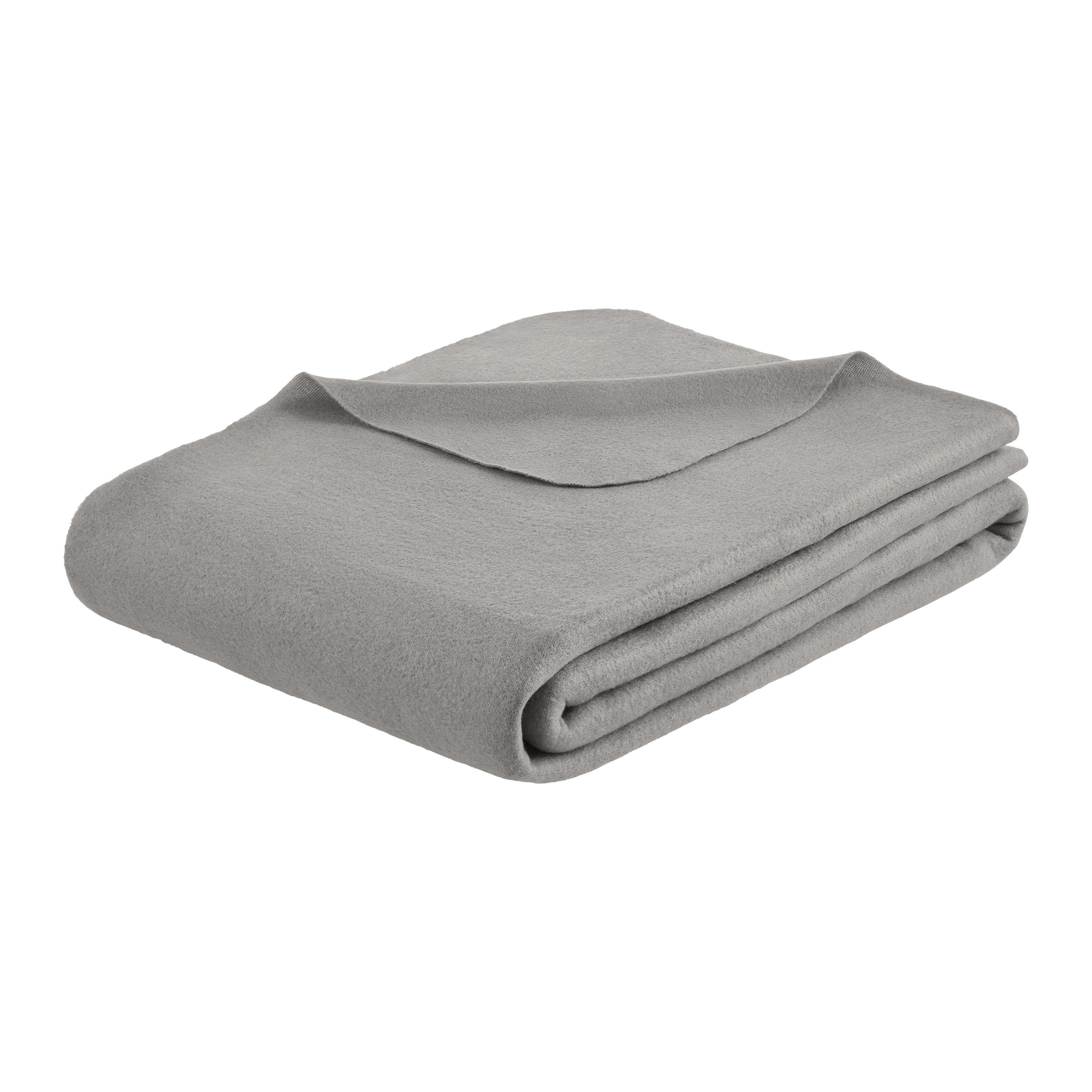 Fleecová deka Beatrix, 130-160cm, šedá - šedá, textil (130/160cm) - Based