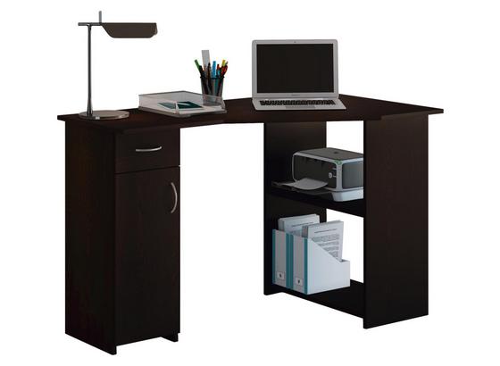 Eckschreibtisch Linzia B: 118 cm Nuss Dekor - Nussbaumfarben, KONVENTIONELL, Holzwerkstoff (118/76/77cm) - Livetastic Eckschreibtisch Linzia B: 118 cm Nuss Dekor - Nussbaumfarben, KONVENTIONELL, Holzwerkstoff (118/76/77cm) - Livetastic