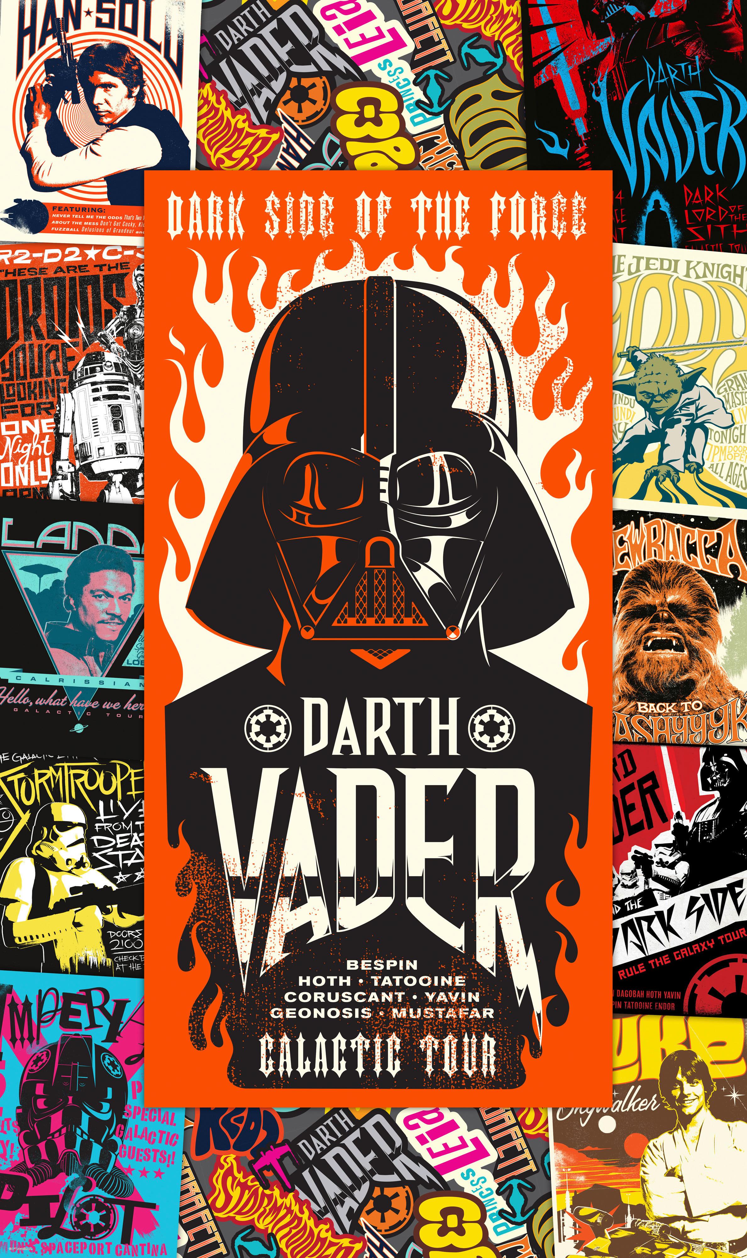 Vliestapete Star Wars Rock On Posters - Multicolor, Basics (120/200cm) - Komar
