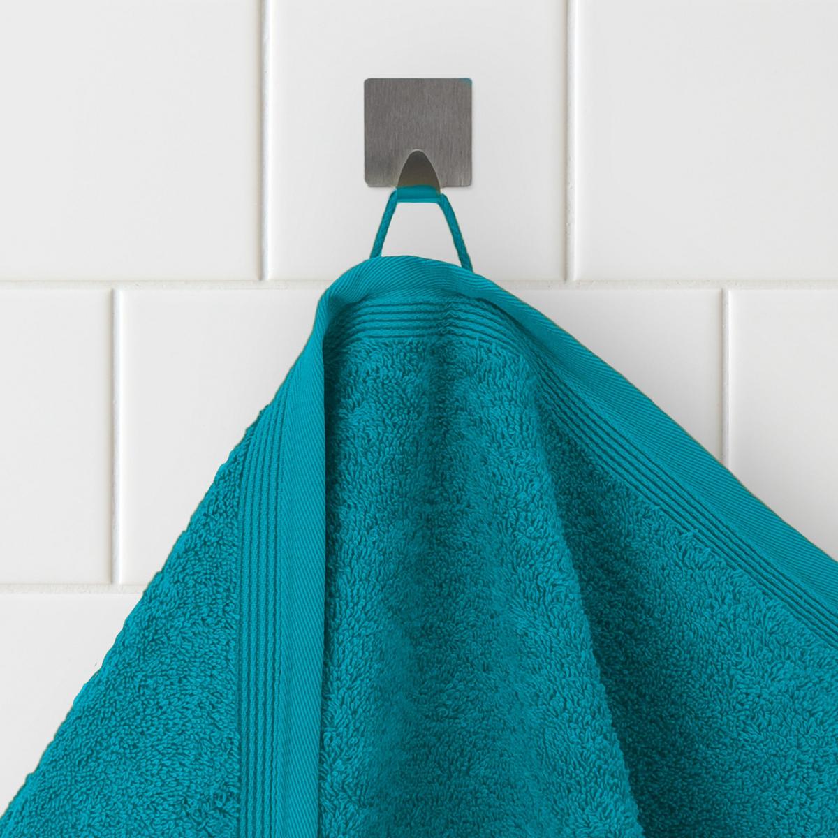 Gästehandtuch Superwuschel Baumwolle 550g/m Lagoon 50x100 - Türkis, Basics, Textil (50/100cm) - Moeve