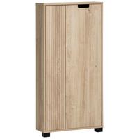 Highboard Emmik, Eiche Artisan B: 59,8 - Schwarz/Eiche Artisan, Design, Holzwerkstoff (59,8/124/19,55cm) - MID.YOU