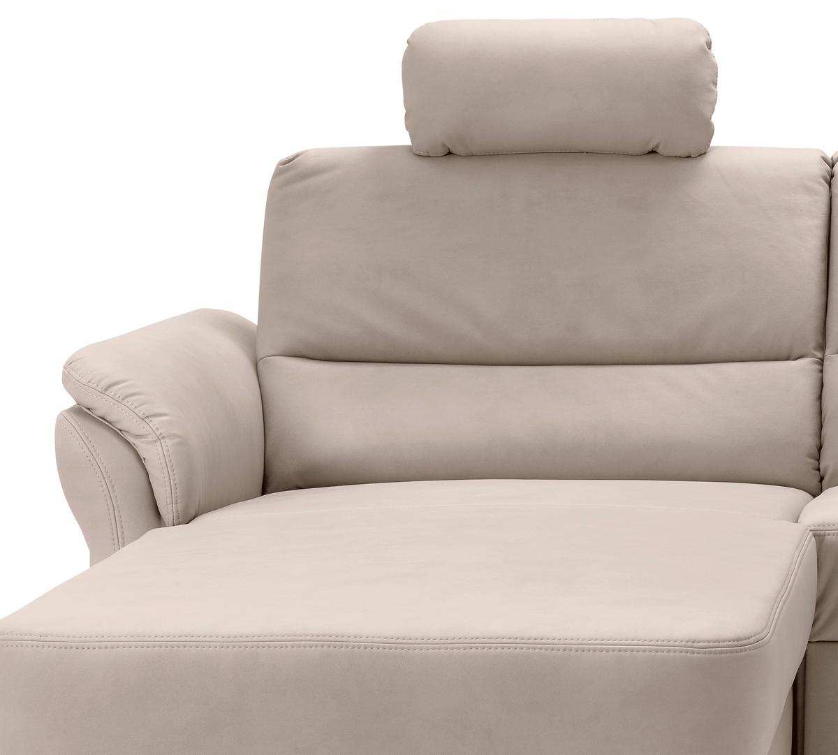 Ecksofa Cavoli, Beige S: 176x279 cm - Beige/Schwarz, MODERN, Textil (176/279cm) - Livetastic