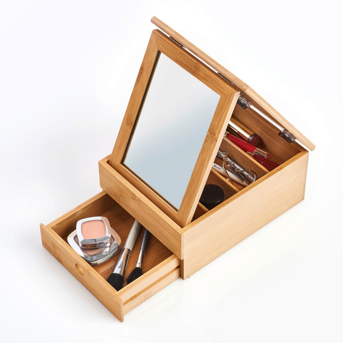 Schmuckkästchen Naturfarben BxHxT: 25x19x12 cm - Naturfarben, Basics, Holz (25/19/12cm) - Zeller Present