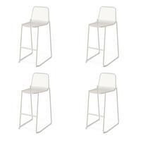Barhocker-Set 4x Mase Barhocker Metall - Beige, LIFESTYLE, Metall (52/105/52cm)