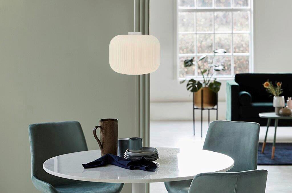 Hängeleuchte Milford Weiß D: 30 cm - Weiß, Design, Glas (30/23,5cm) - Nordlux