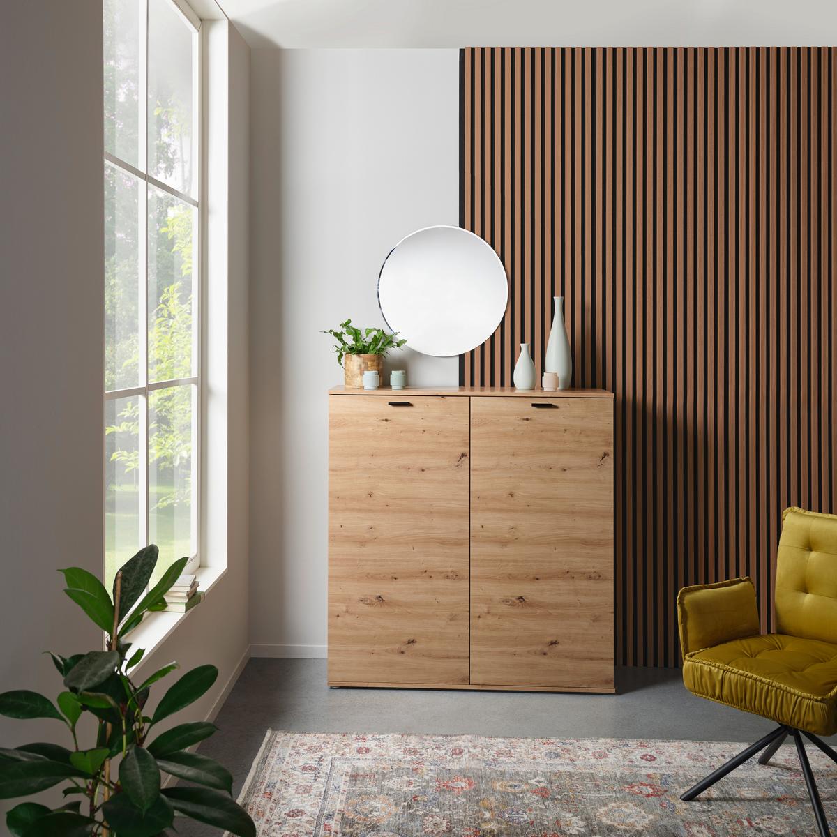 Akustikpaneel Josef - Walnussfarben, MODERN, Holzwerkstoff/Kunststoff (60/120/2cm)