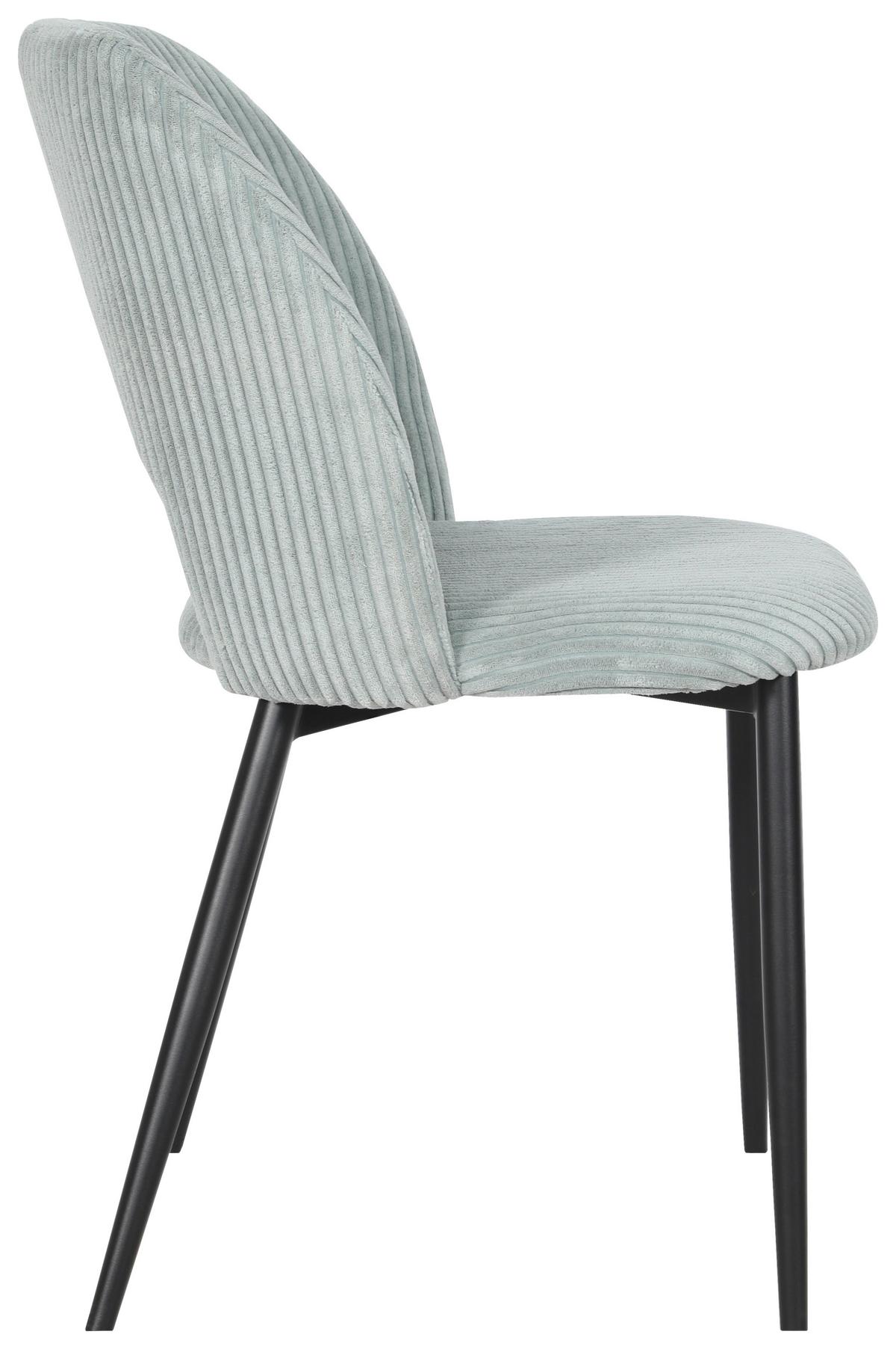 ŽIDLE ZOE - černá/mátově zelená, Lifestyle, kov/textil (51/82/57cm) - Mömax