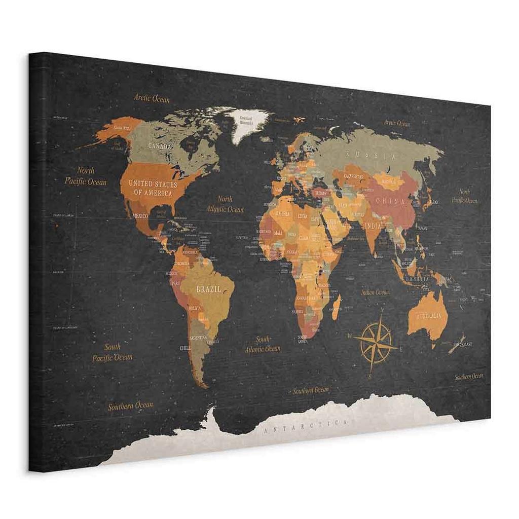LEINWANDBILD Dunkelgrau Hellbraun B: 60 cm