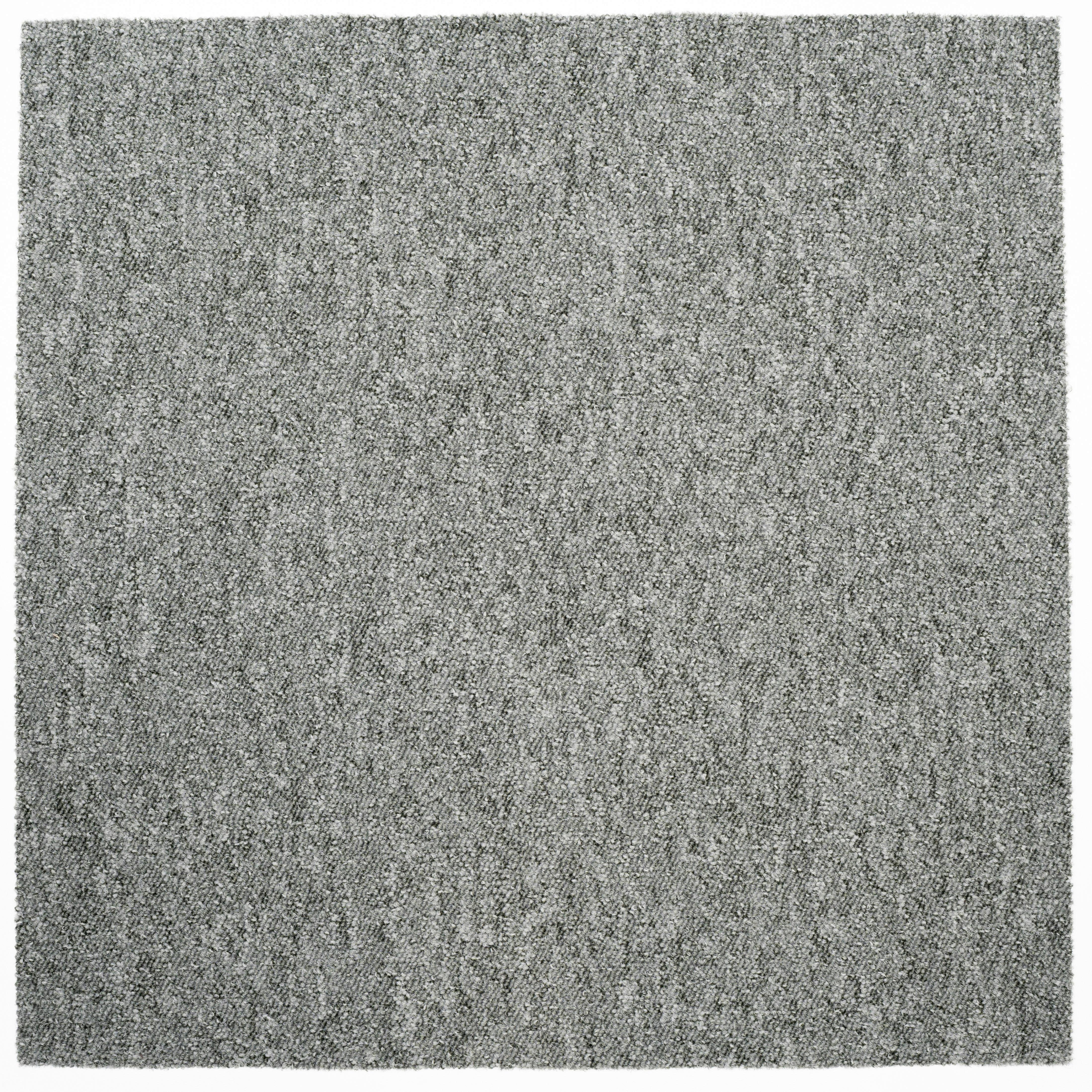 Teppichfliese Grau Mustang 50x50 cm Florhöhe 3 mm - Grau, Basics, Textil (50/50cm)