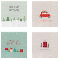 Serviette Xmas - Basics, Papier (33/2/33cm)