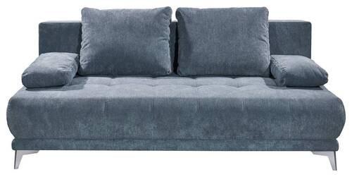 2-Sitzer-Sofa mit Schlaf- Funktion Jenny Anthrazit - Anthrazit/Silberfarben, Basics, Textil (203/86/101cm) - MID.YOU