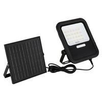 Solarleuchte 36487k - Klar/Schwarz, Basics, Glas/Kunststoff (24,3/14/25,4cm) - Globo
