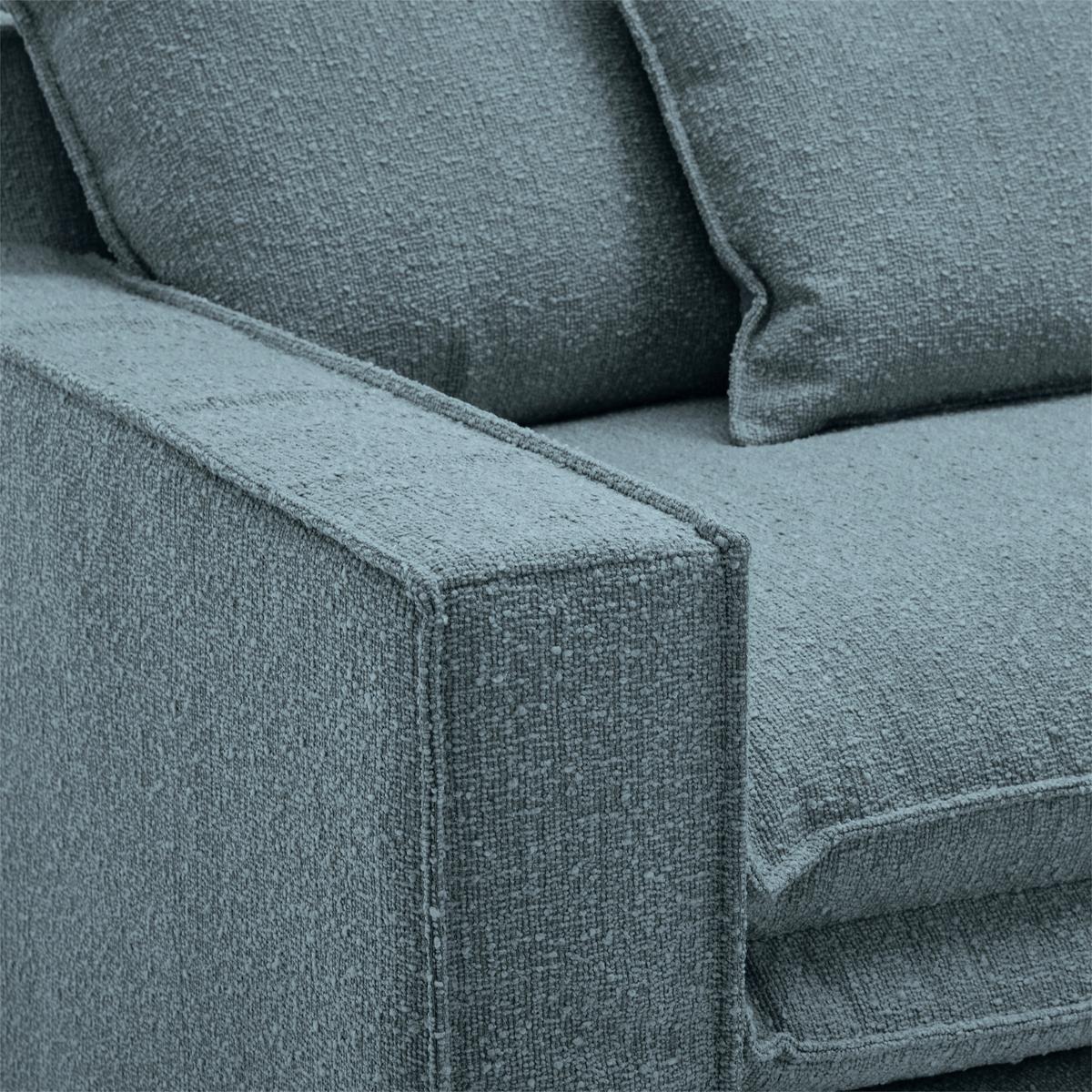 Sessel Aurora - Blau/Schwarz, Trend, Textil (129/92/105cm) - Livetastic