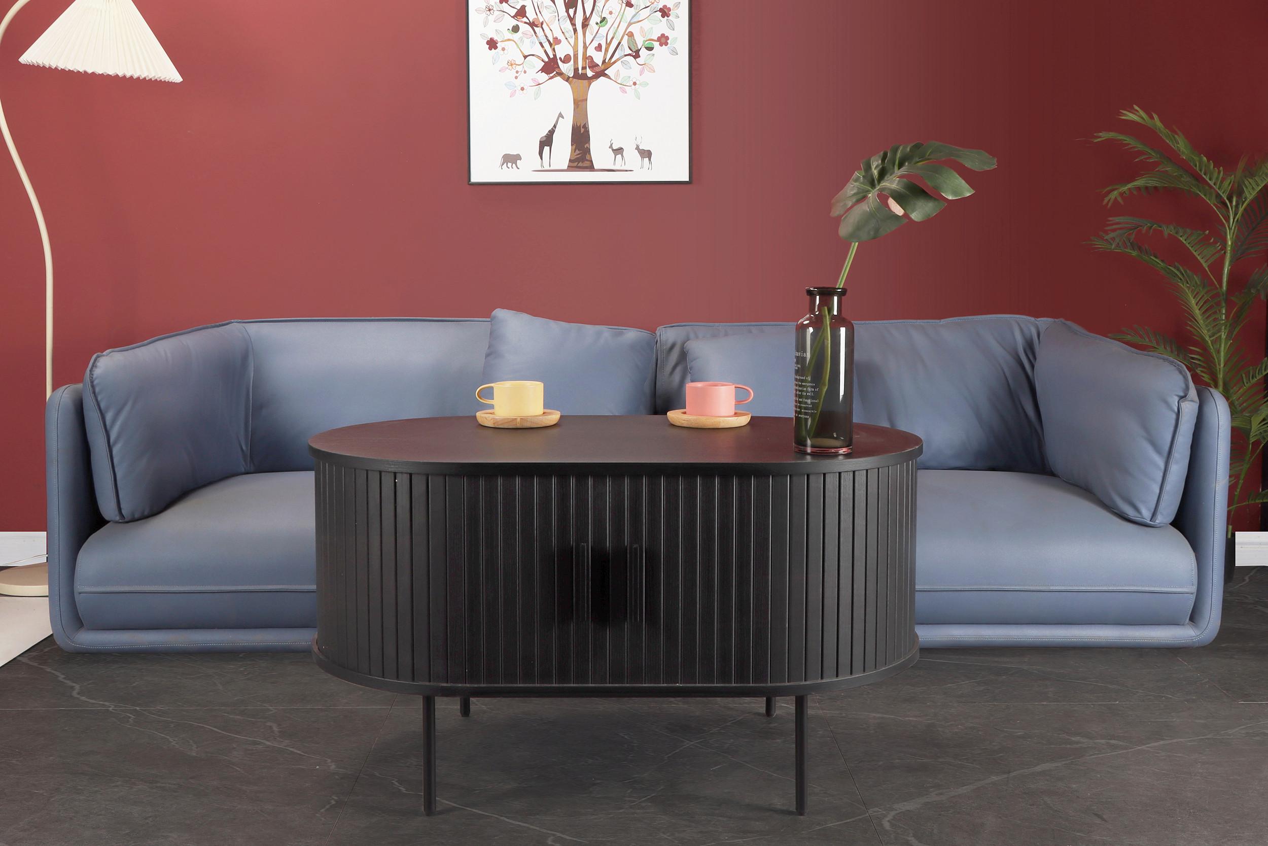 Couchtisch Schwarz B: 60 Cm - Schwarz, Design, Holzwerkstoff (100/60/55cm) - Livetastic