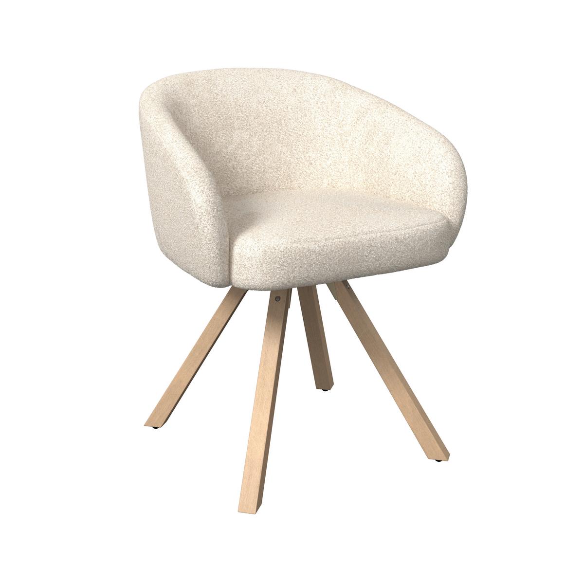 ŽIDLE S PODRUČKAMI NAYA - krémová/barvy buku, Moderní, dřevo/textil (62/65/81cm) - Bessagi Home