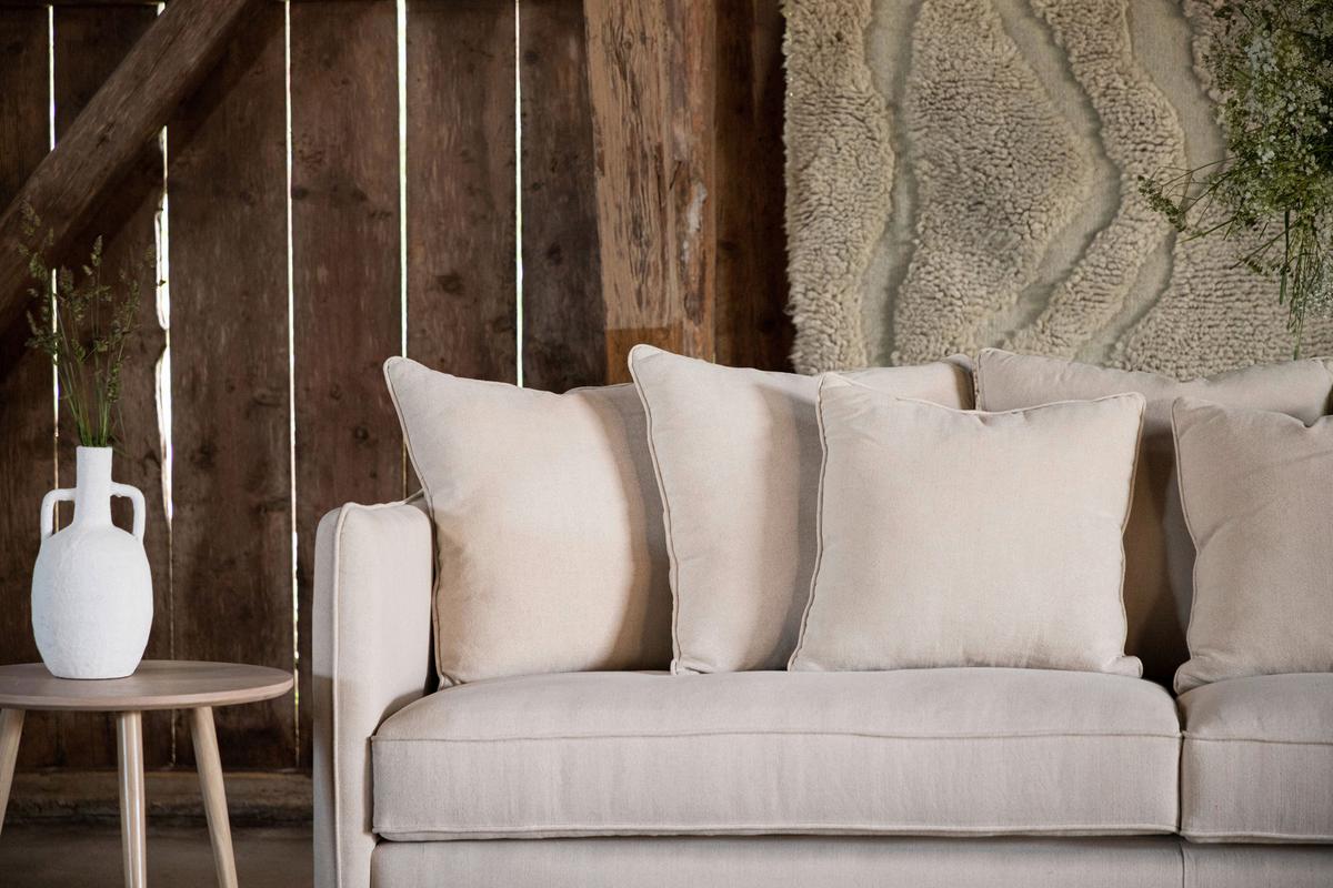 2-sitzer-sofa Segelskären - Beige, Design, Holz/Textil (240/91/92cm) - Livetastic