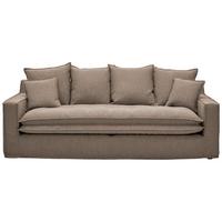 3-sitzer-sofa Aurora - Schwarz/Braun, Trend, Textil (227/92/105cm) - Livetastic