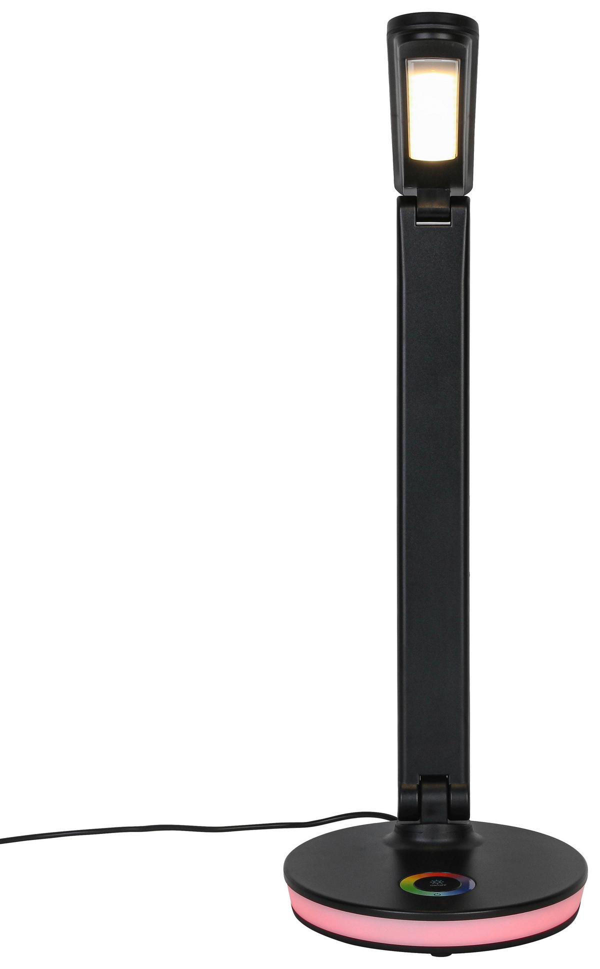 LED-Schreibtischleuchte Luana - Chromfarben/Anthrazit, MODERN, Kunststoff (33/16,5/40cm) - Luca Bessoni