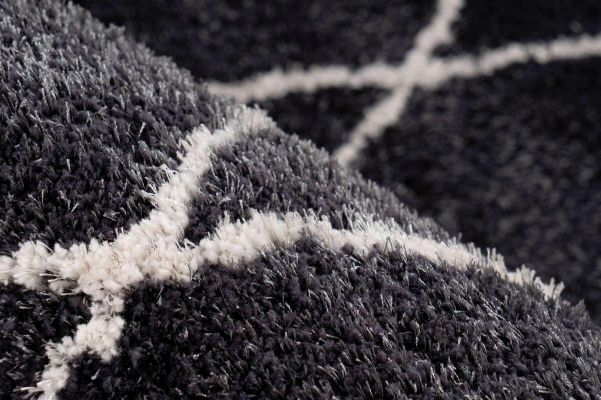 Hochflor Teppich Anthrazit Orlando 160x230 cm - Anthrazit, Design, Textil (160/230cm) - Kayoom