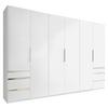 Drehtürenschrank Mit Schubladen 300cm Level 36a, Weiß Dekor - Weiß, MODERN, Holzwerkstoff (300/216/58cm) - MID.YOU