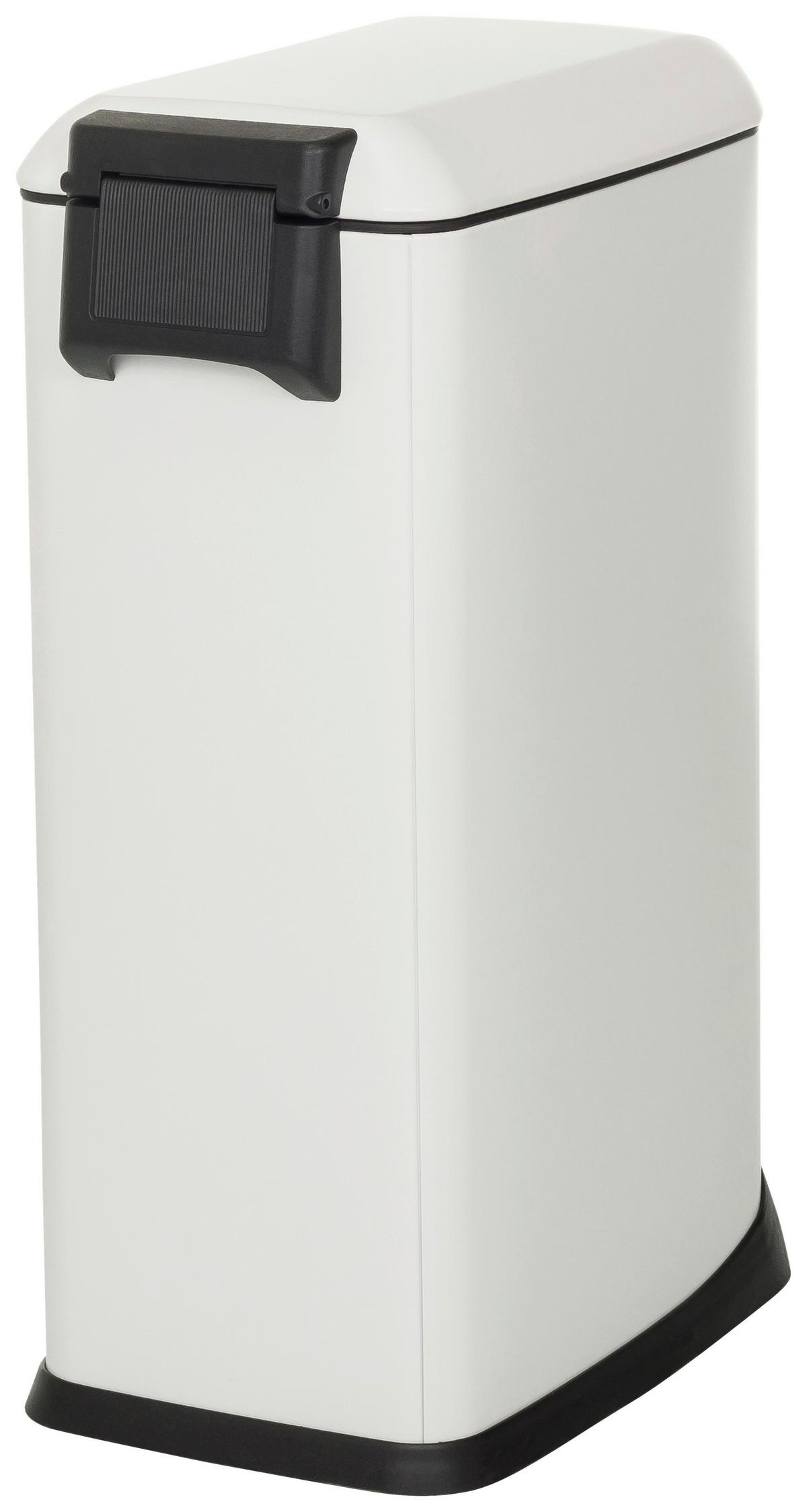 Abfallsammler Clean Slim Schwarz B: 34 cm - Schwarz/Weiß, MODERN, Metall (34/56/22cm) - MID.YOU