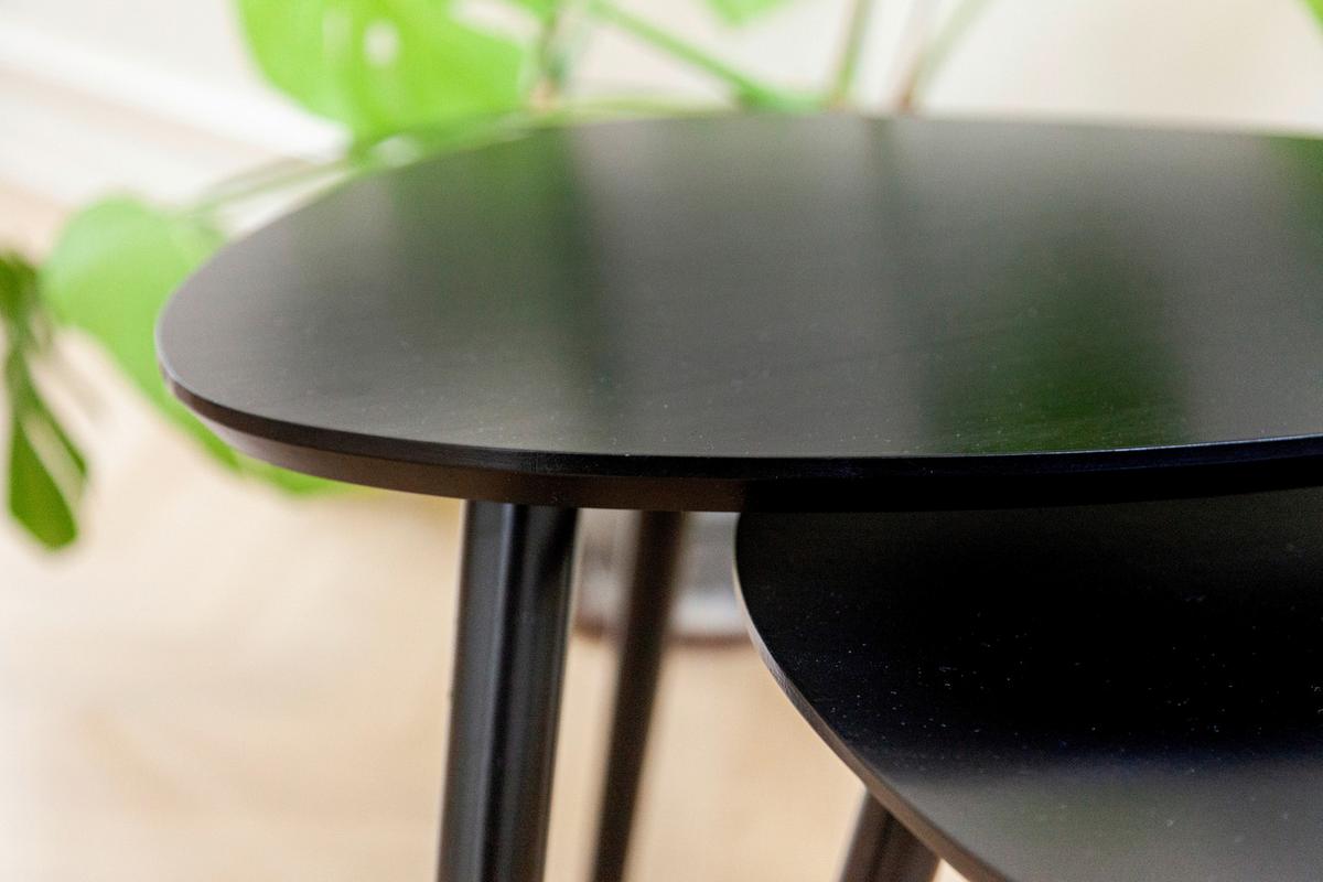 Satztisch Noble 2161320 - Schwarz, MODERN, Holz (68/57/45cm) - MID.YOU