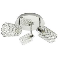 Deckenleuchte 98-00125 York - Chromfarben/Transparent, KONVENTIONELL, Glas/Metall (44/17cm)