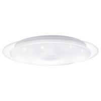 Led-deckenleuchte Igroka Ø 40 Cm Mit Kristall-Effekt - Chromfarben/Weiß, Basics, Kunststoff/Metall (40/6cm)