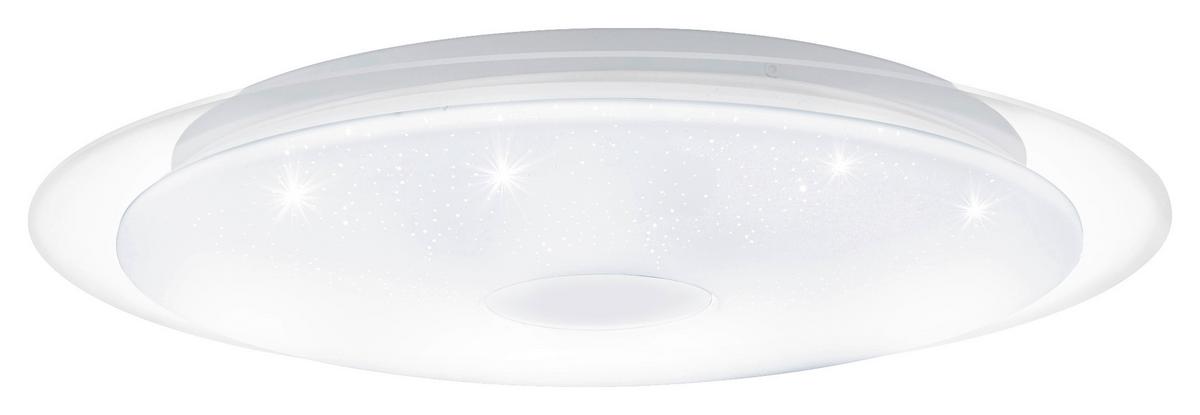 Led-deckenleuchte Igroka Ø 40 Cm Mit Kristall-Effekt - Chromfarben/Weiß, Basics, Kunststoff/Metall (40/6cm)