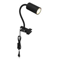 Klemmleuchte 57911kb Warmweiß Mit Kippschalter - Schwarz, Basics, Kunststoff/Metall (10/5,5/41,5cm) - Globo