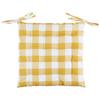 Sitzkissen Sofia Gelb/weiß 40x40 Cm Baumwolle - Gelb/Weiß, MODERN, Textil (40/40/5cm) - Luca Bessoni