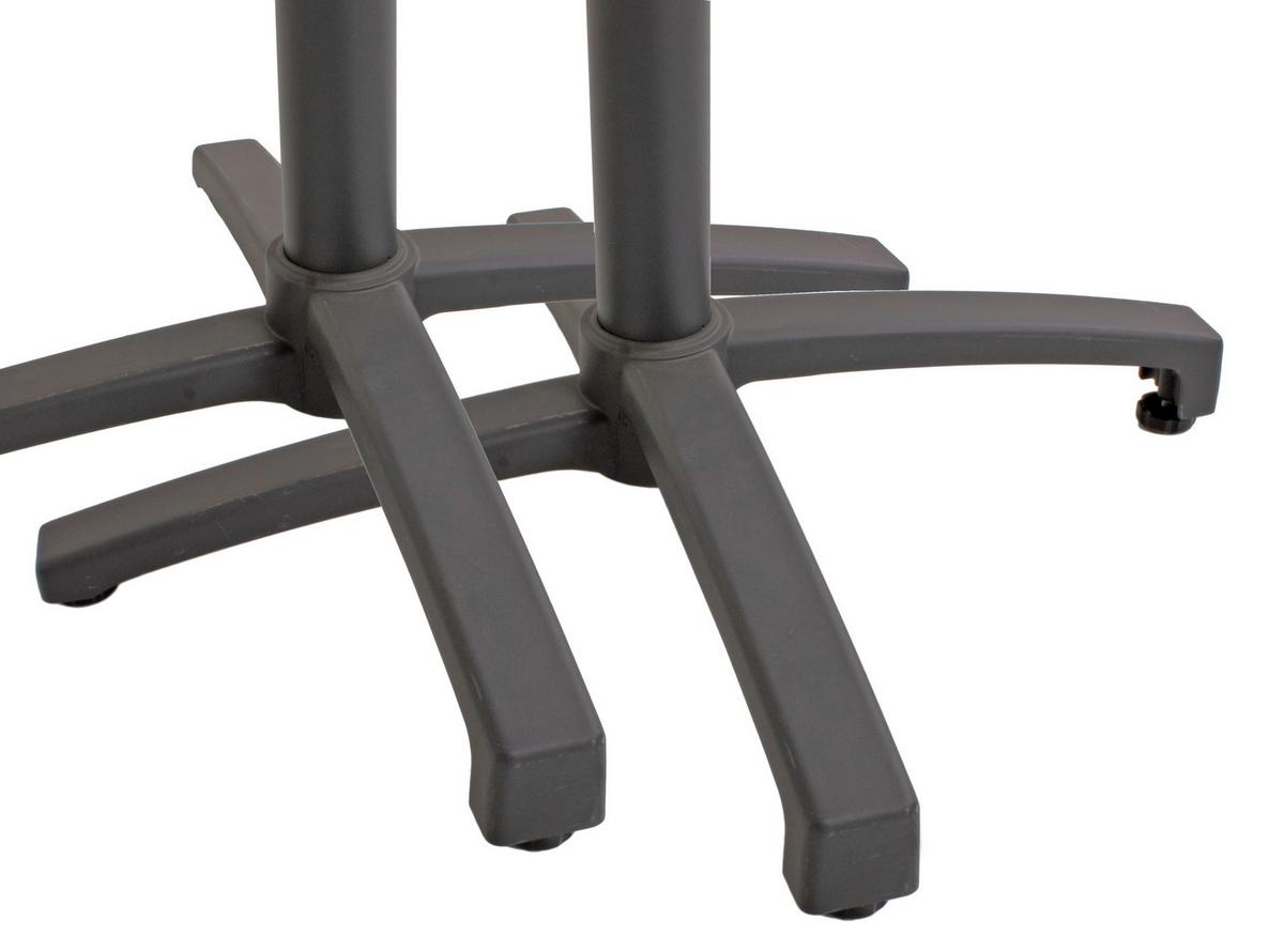 Gartenmöbel Set 5-Tlg. Treviso Metall - Anthrazit/Schwarz, Basics, Metall (55/88/63cm) - Gardenson