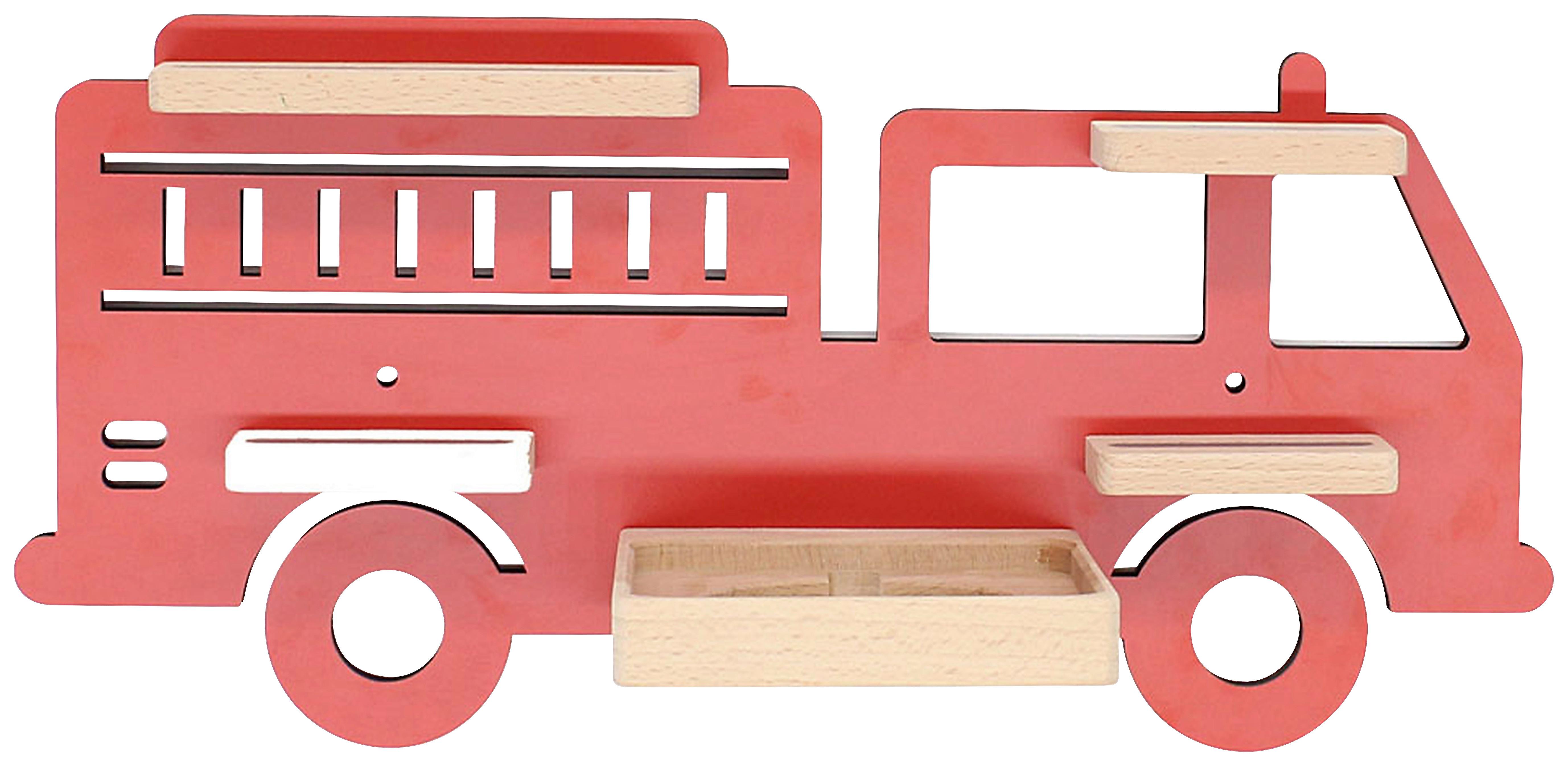 Kinderregal Boarti Rot B: 47 cm - Rot, MODERN, Holzwerkstoff (47/22/19cm) - MID.YOU