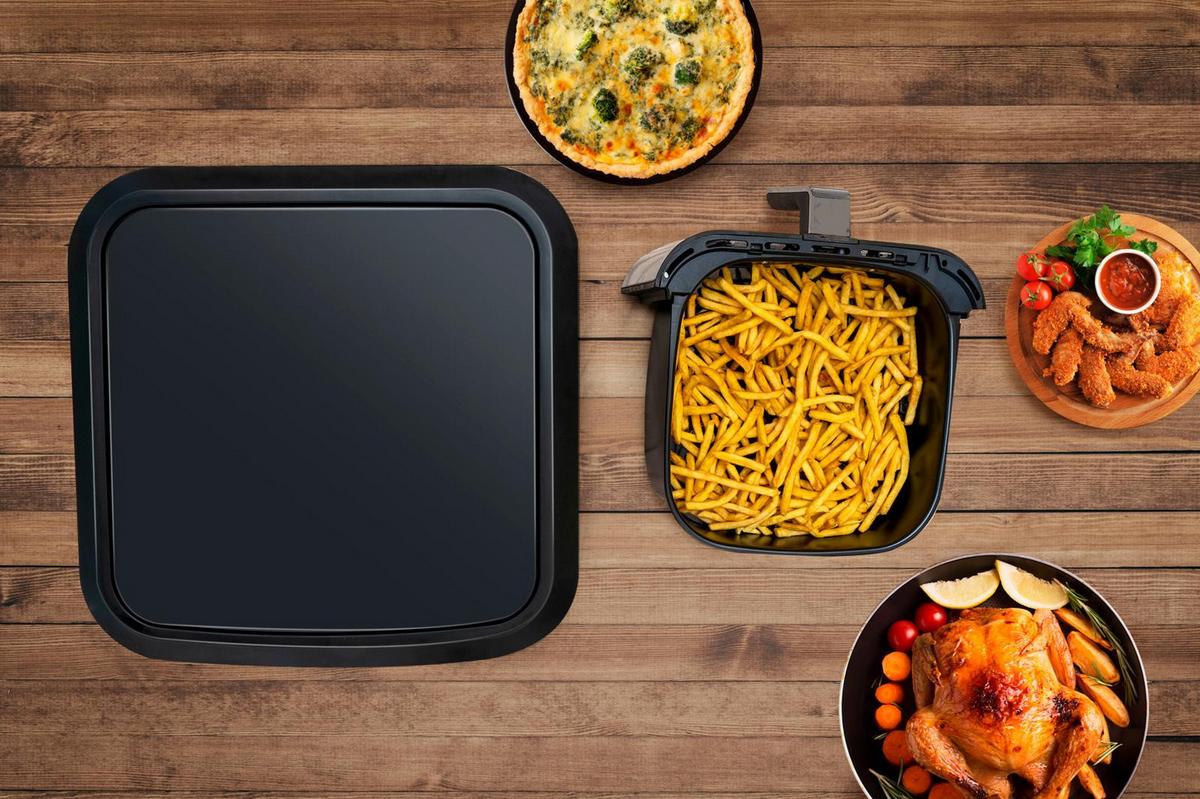 Heißluftfritteuse 24542 - Silberfarben/Schwarz, Basics, Kunststoff/Metall (38/29,5/36,5cm)