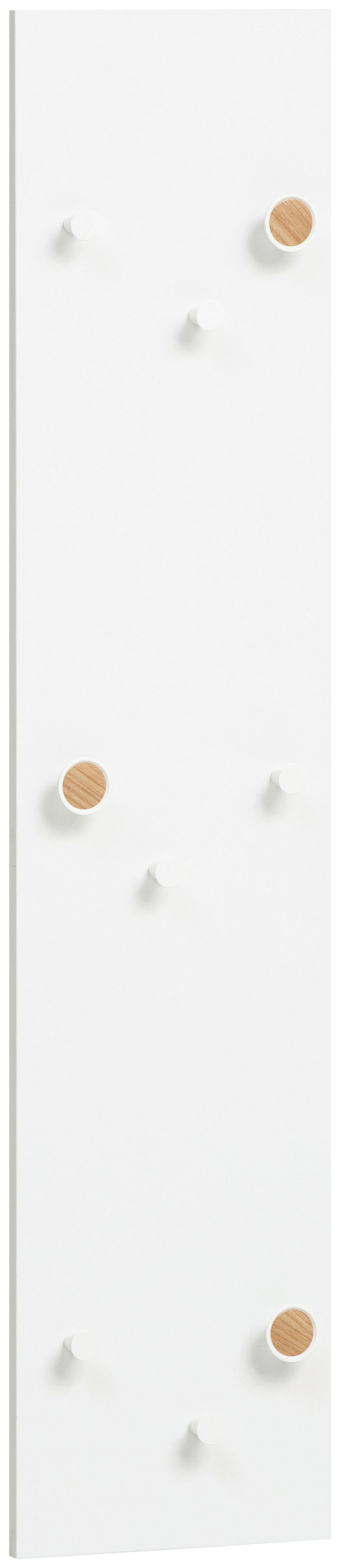 Garderobenpaneel Bjarne, Weiß B: 24,5 cm