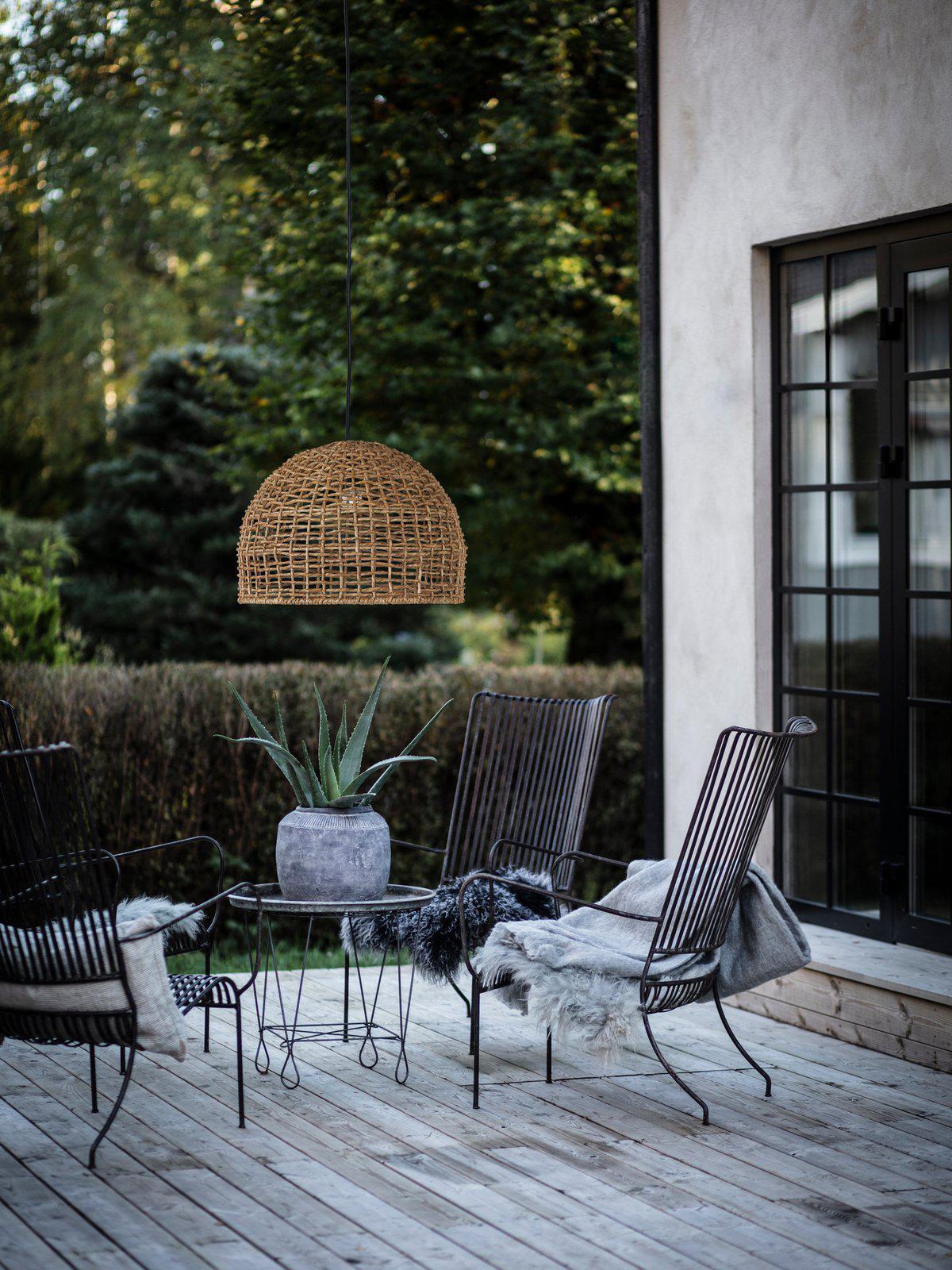 Außenhängeleuchte 3546-2503 Cebu - Naturfarben, Natur, Naturmaterialien (46/33cm)