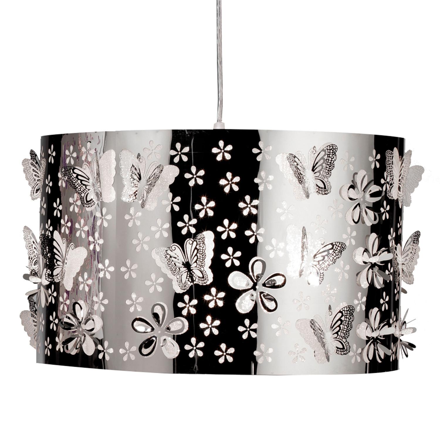 Pendelleuchte Chromfarben L: 35 Cm 22w - Chromfarben, Basics, Metall (35/35/130cm)