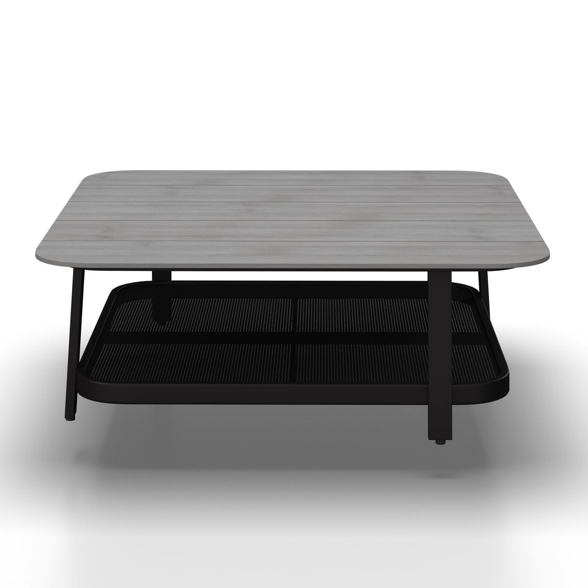 TERASOVÁ SEDACIA SÚPRAVA MARA - čierna/sivá, Modern, kov/textil (186/61/76,5cm) - Bessagi Garden