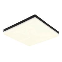 LED-Deckenleuchte Matthew Schwarz Weiß L: 30 cm - Schwarz/Weiß, KONVENTIONELL, Kunststoff (30/30/5cm) - Globo