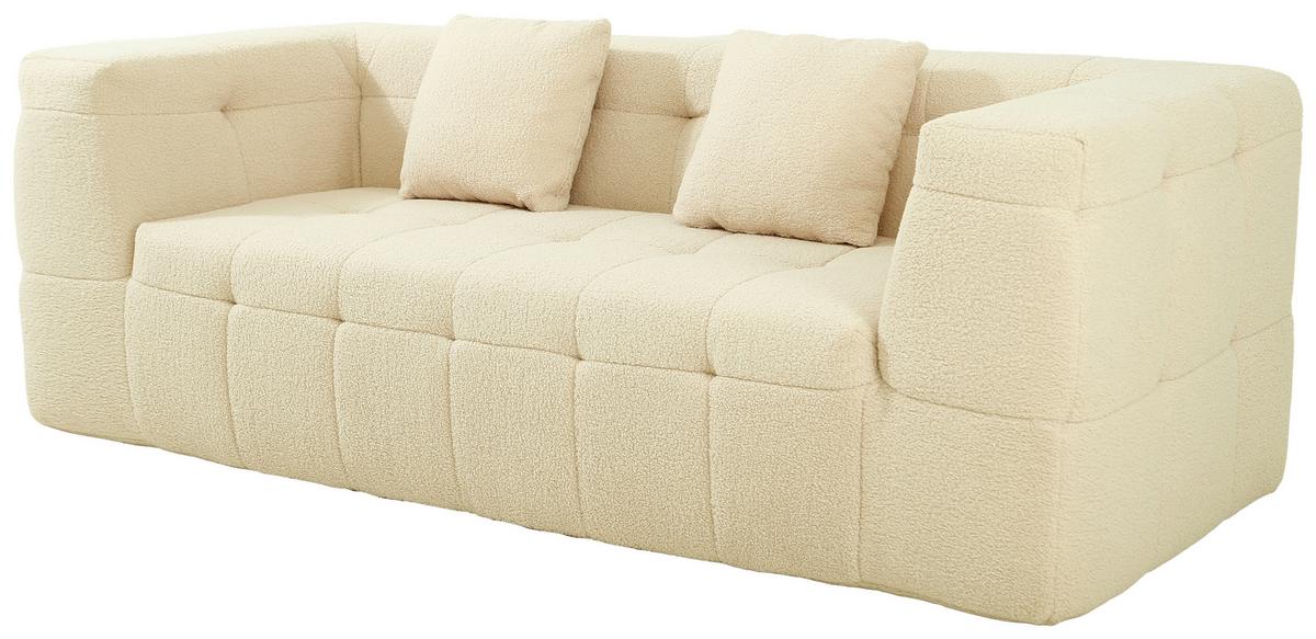 2-sitzer-sofa Aristo Beige B: 210 Cm - Beige, Design, Textil (210/70/100cm) - P & B