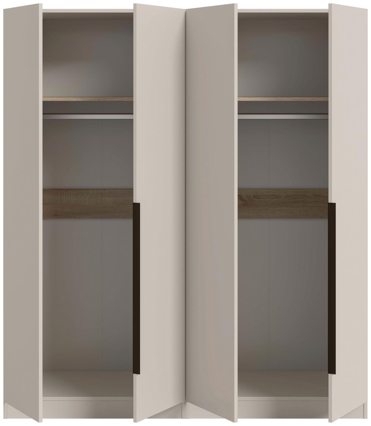 DREHTÜRENSCHRANK Kopenhagen Kaschmir B: 160cm - Kaschmir, MODERN, Holzwerkstoff (160/181/52cm) - Livetastic