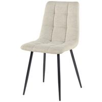 Vierfußstuhl Lech - Beige/Schwarz, KONVENTIONELL, Holz/Textil (45/88/55cm)