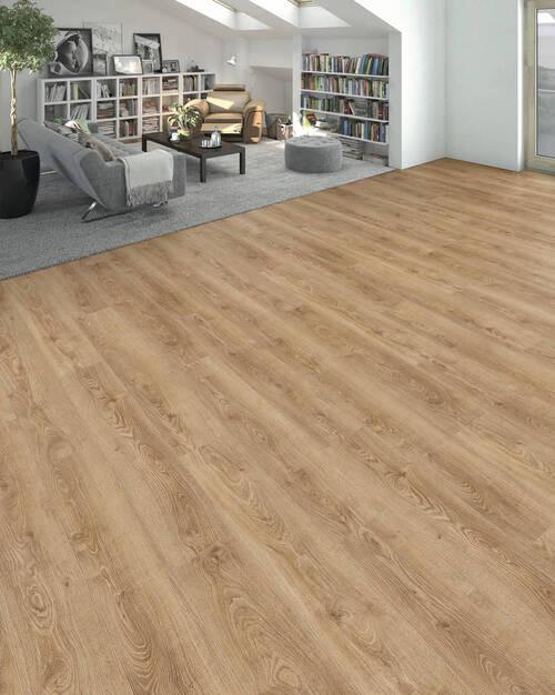 Designboden Honigeiche Lhd. Stärke 8mm - Honigeiche, Basics, Holzwerkstoff (19.3/128.2cm) - Living by HARO