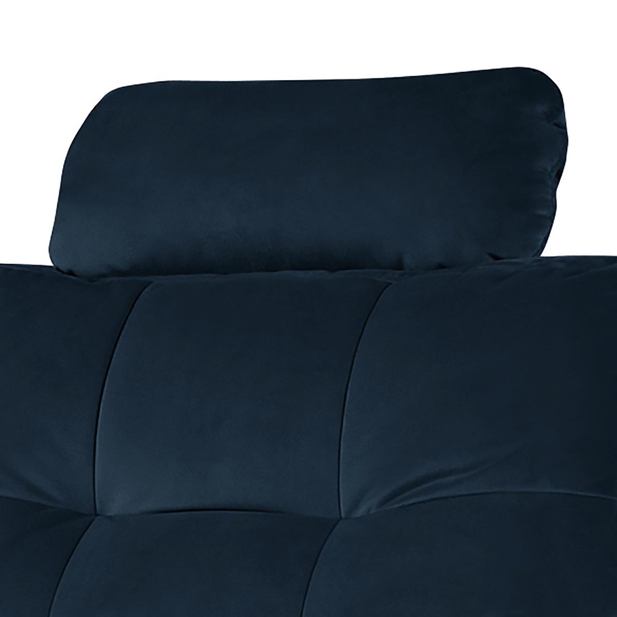 Kopfstütze Nordic Dunkelblau B: 43 cm - Dunkelblau, Design, Textil (43/18/15cm) - Livetastic